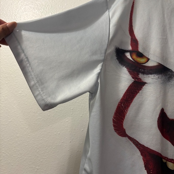 Pennywise Face Double Sided Face Shirt IT Chapter 2 Unisex Size L White - Picture 7 of 8